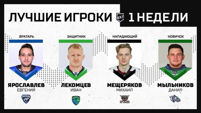 Данил Мыльников - лучший новичок недели в ВХЛ