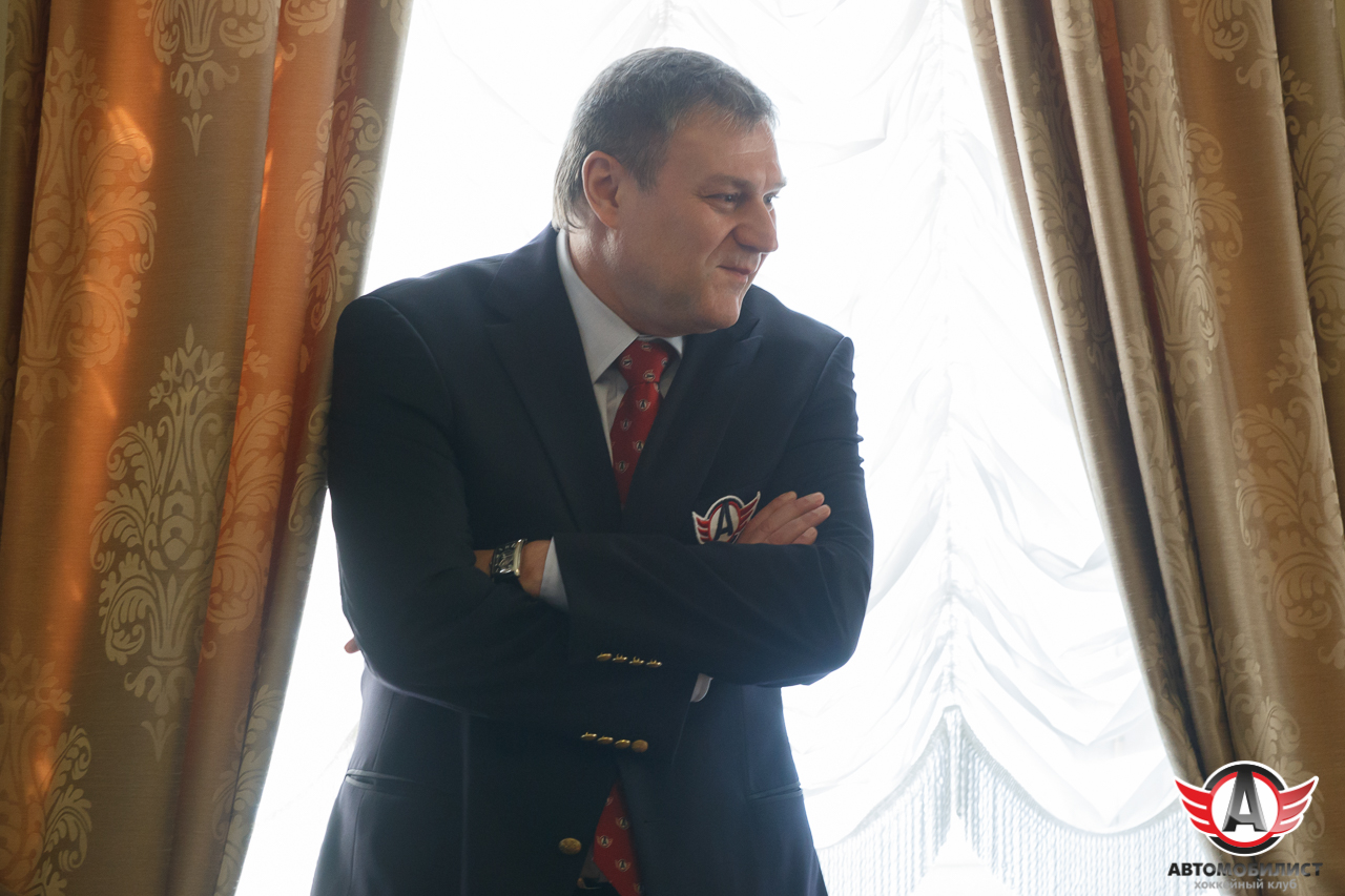Встреча губернатора Свердловской области с ХК "Автомобилист"