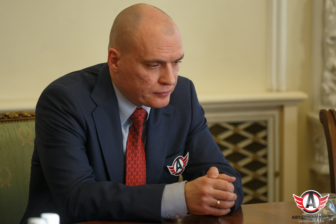Встреча губернатора Свердловской области с ХК "Автомобилист"